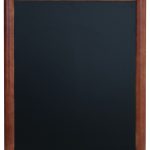 Chalkboard with mahogany finish wooden frame